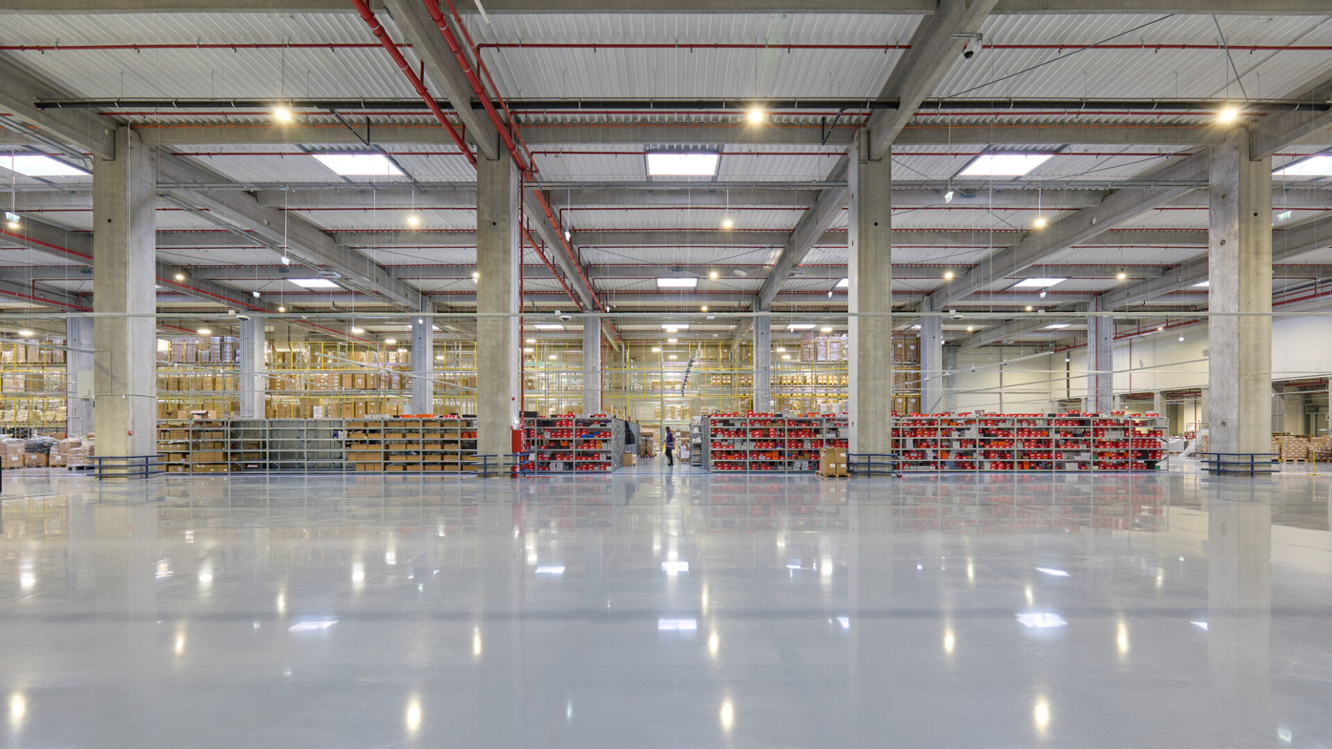 Hală depozit fulfillment FAN Courier Ștefănești cu sistem de paletare pe trei niveluri, proiect PPAE