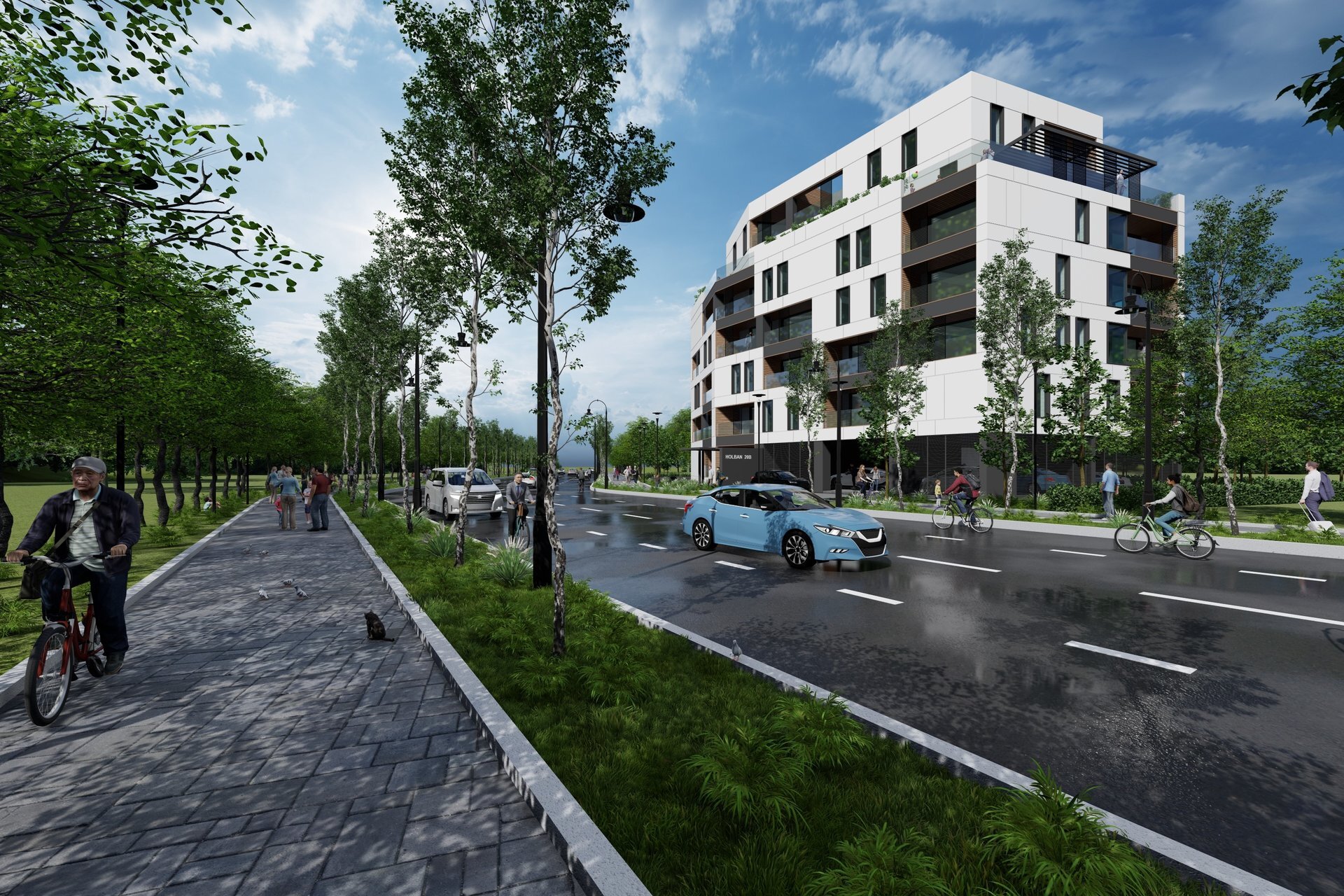 Image from the project gallery — the apartment building on Holban St., District 1 Bucharest, a PPAE project