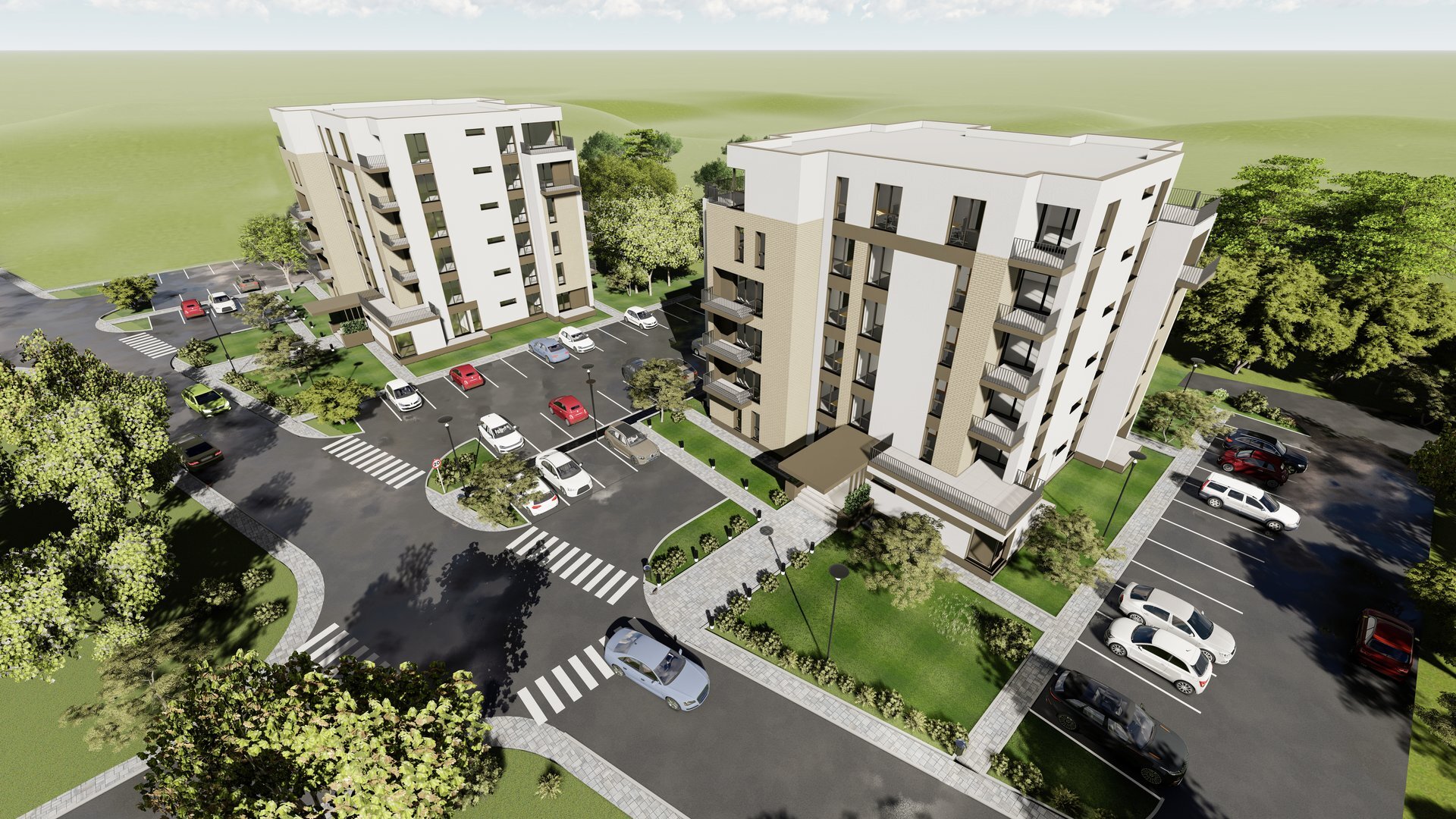 Imagine din galeria proiectului — ansamblul rezidențial LMG Ulmi Residence, lângă Târgoviște, proiect PPAE