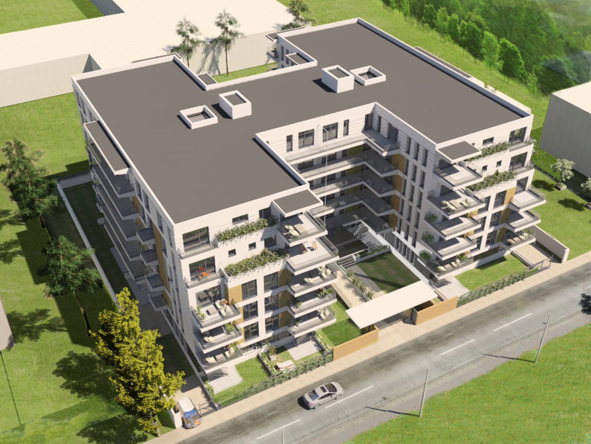 Imagine din galeria proiectului — clădirea de apartamente Smart House Residence din Pipera, proiect PPAE