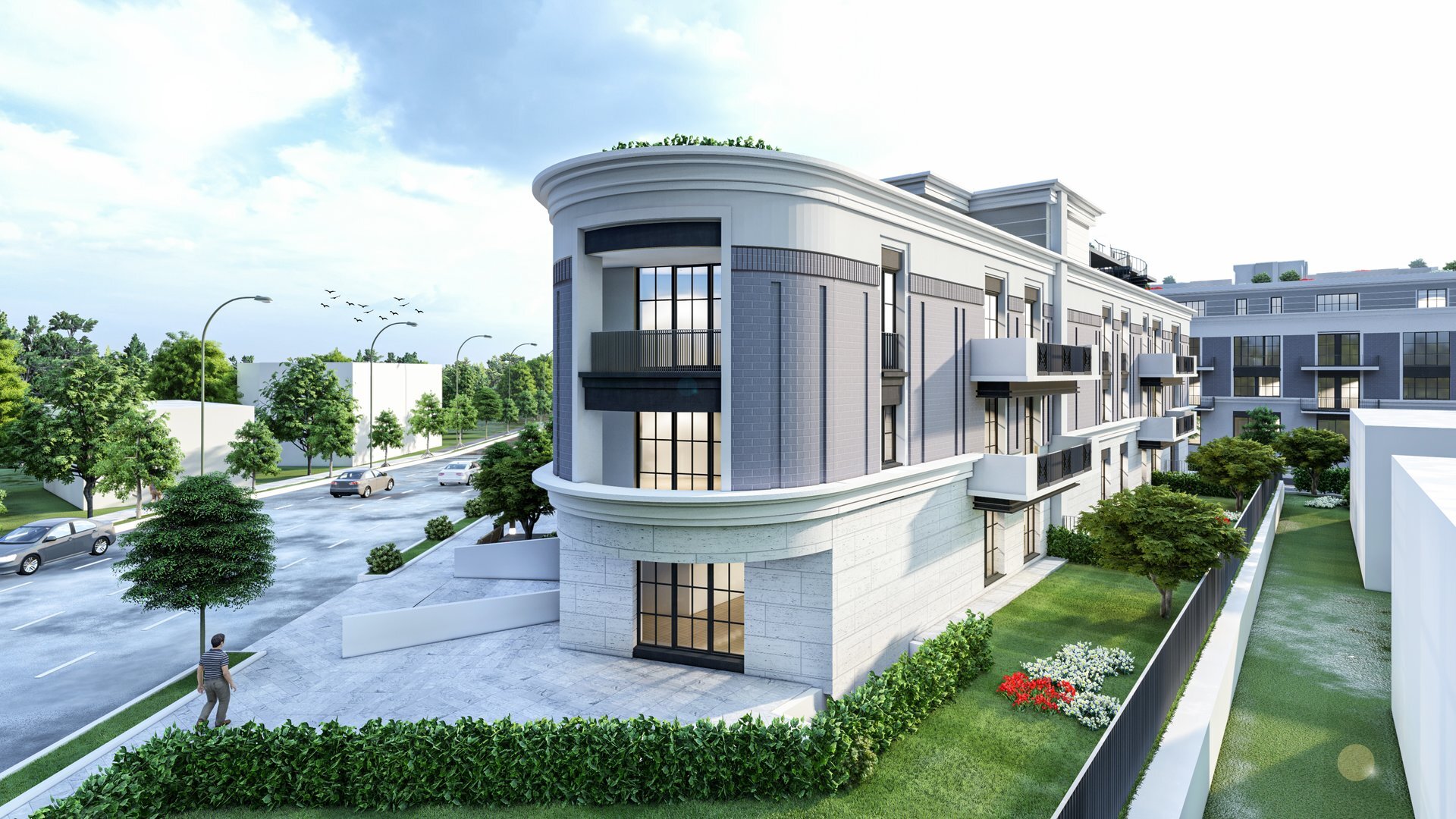 Overall view of the complex — the Terragaz Construct mixed-use complex, Șișești Rd., District 1 Bucharest, a PPAE project